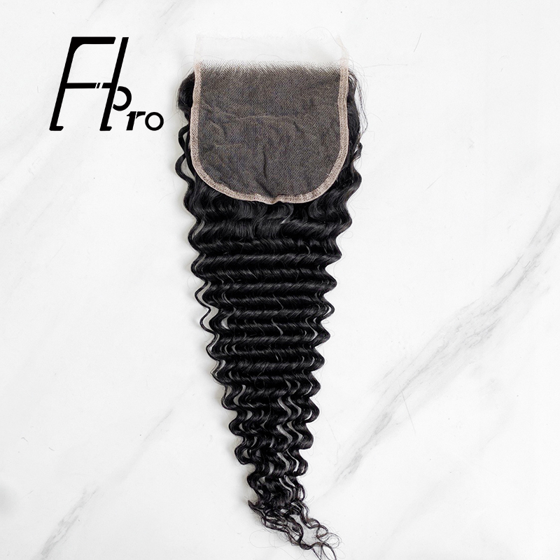 Super Quality 5x5 HD Lace Closure Deep Wave  Virgin Hair